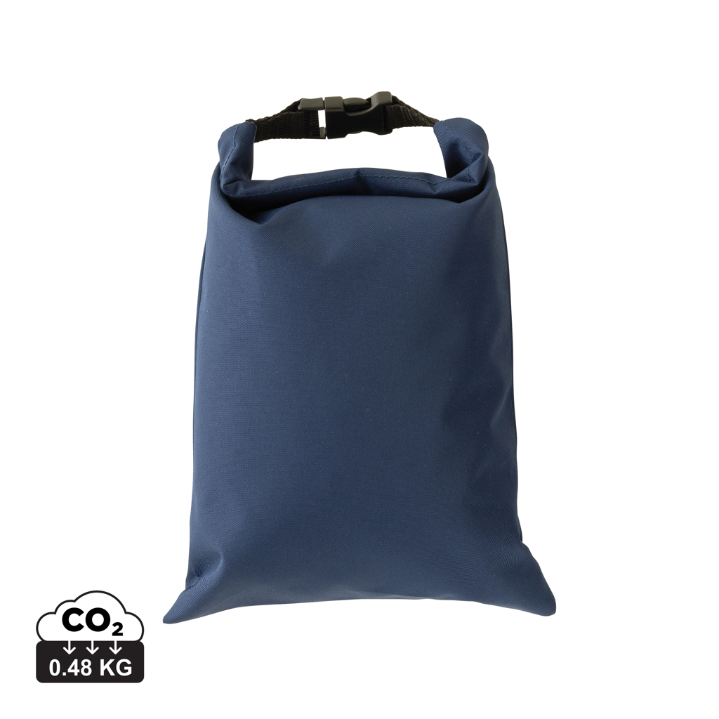 Sac à lunch à personnaliser pliable rPET AWARE Snackstrap Bleu marine